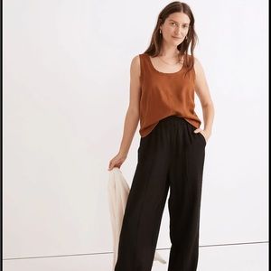 NWT Madewell Hemp-Blend Shirttail Tank Top